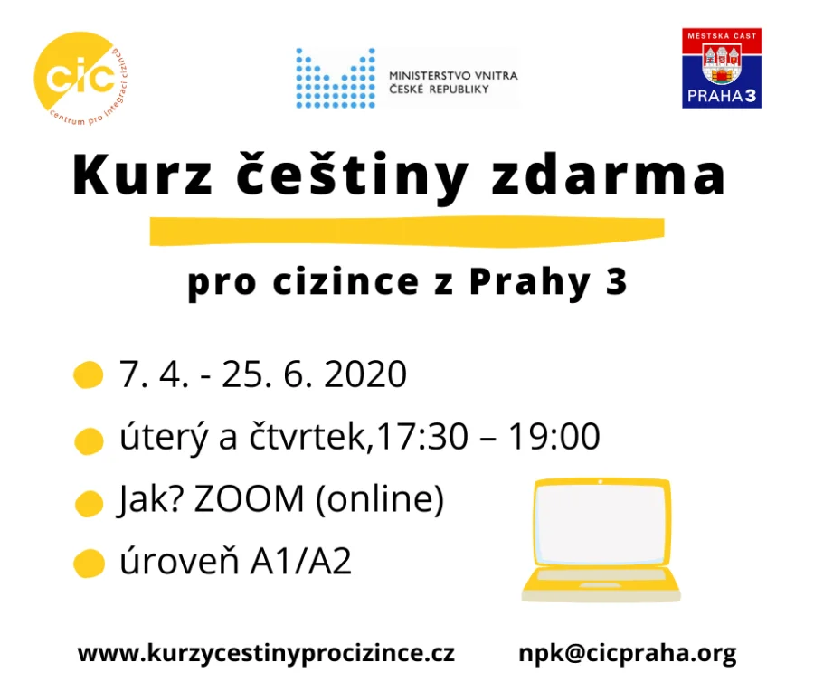 čeština pro cizince - jaro 2020